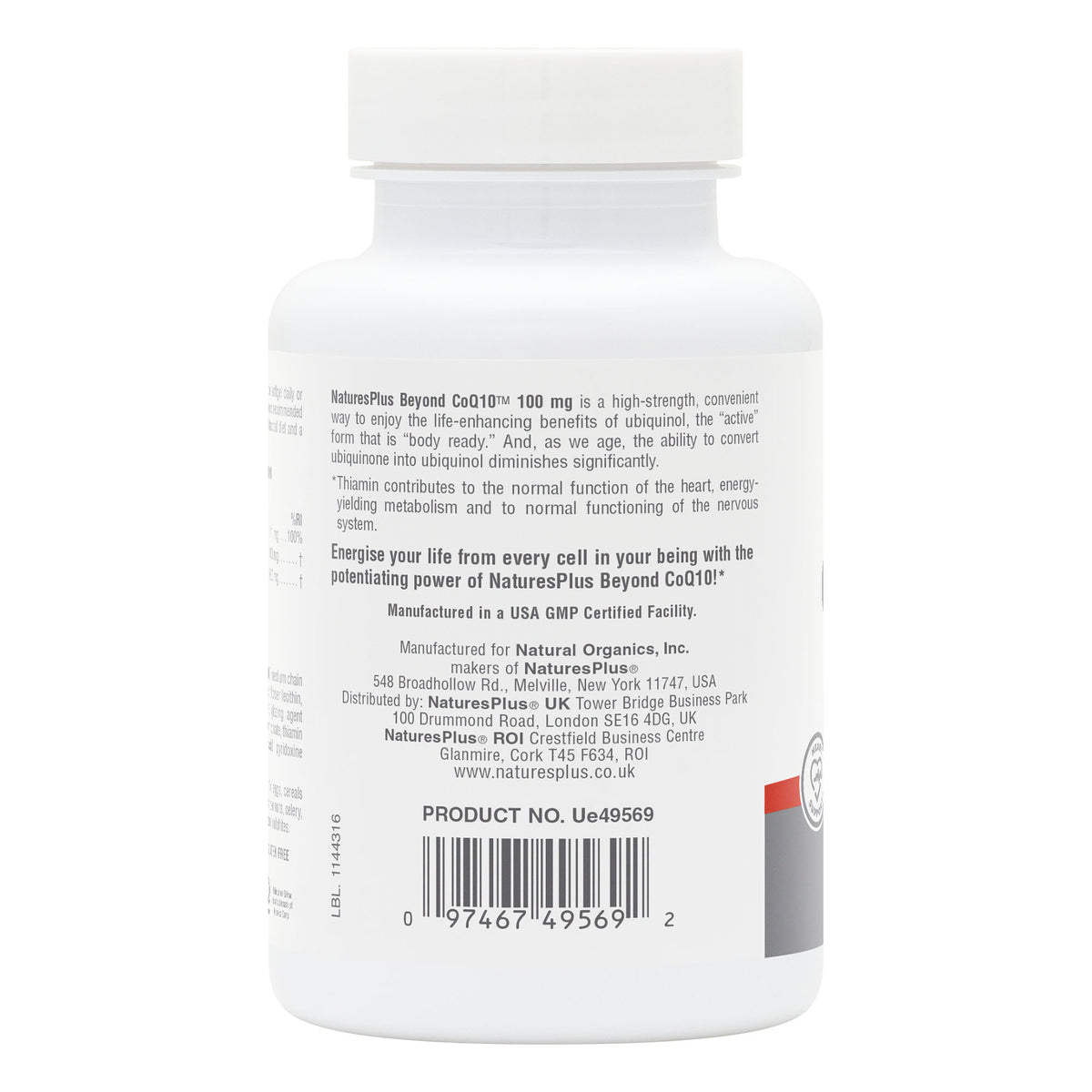 product image of Beyond CoQ10® 100 mg Softgels containing 60 Count