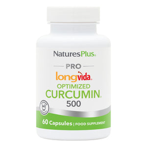 Frontal product image of NaturesPlus PRO Curcumin Longvida® 500 MG containing NaturesPlus PRO Curcumin Longvida® 500 MG