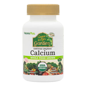 Frontal product image of Source of Life® Garden Calcium Capsules containing 120 Count