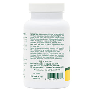 Second side product image of Ultra EPO® 1500 Softgels containing Ultra EPO® 1500 Softgels