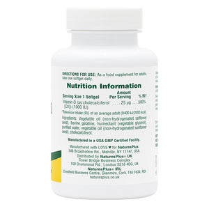 First side product image of Vitamin D3 1000 IU Softgels containing Vitamin D3 1000 IU Softgels