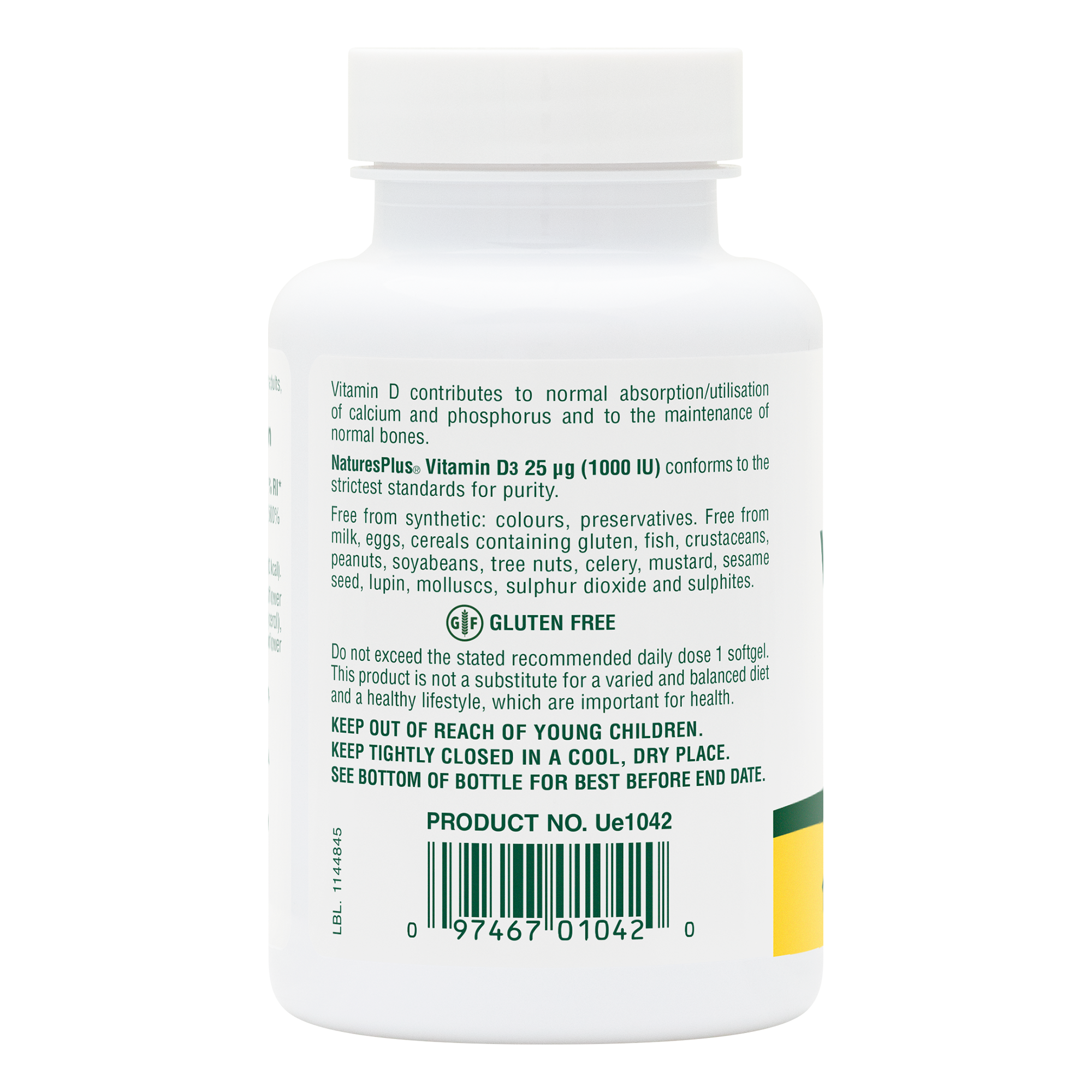 Vitamin D3 1000 IU Softgels