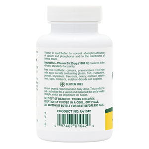 Second side product image of Vitamin D3 1000 IU Softgels containing Vitamin D3 1000 IU Softgels