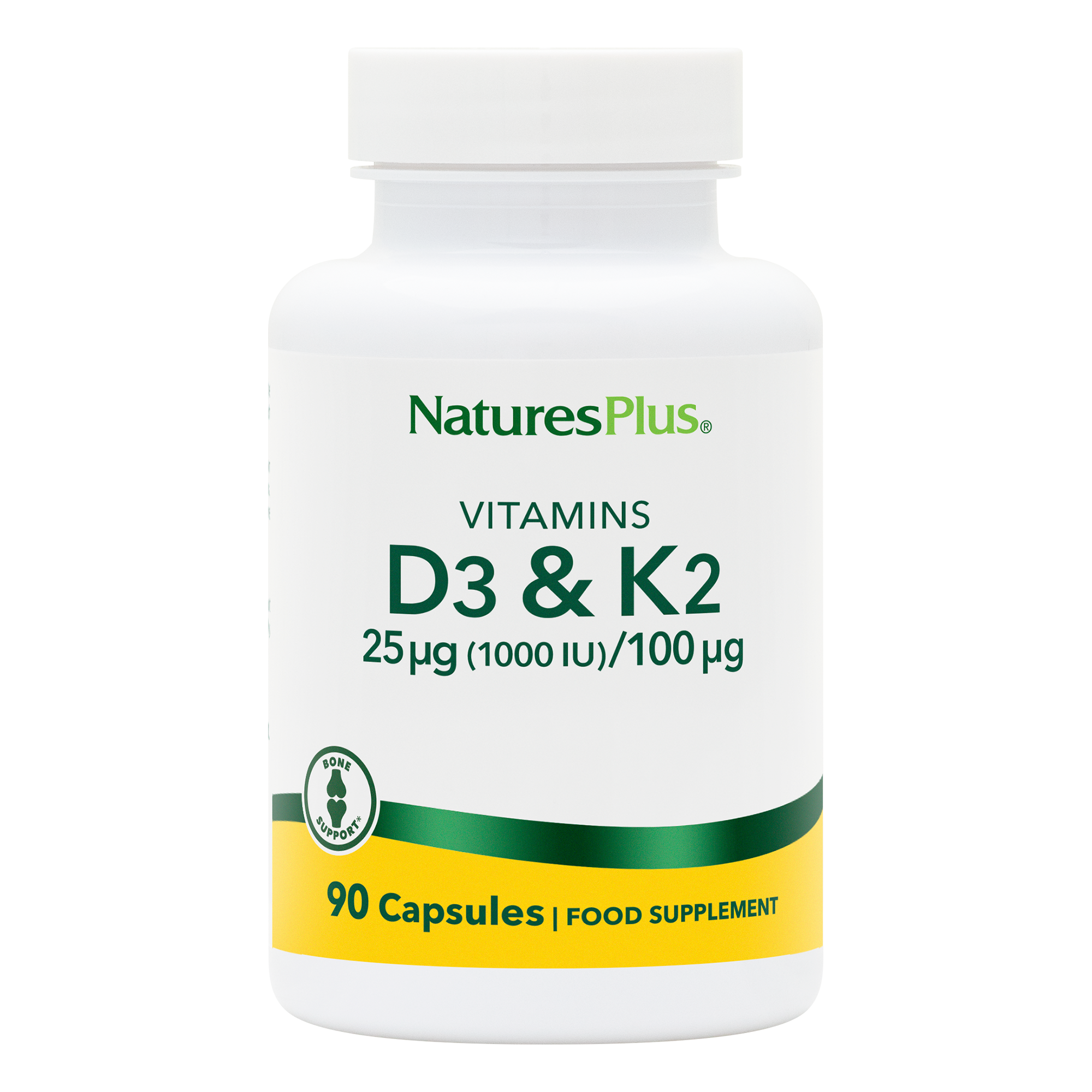 Vitamin D3 1000 IU/Vitamin K2 100 mcg Capsules
