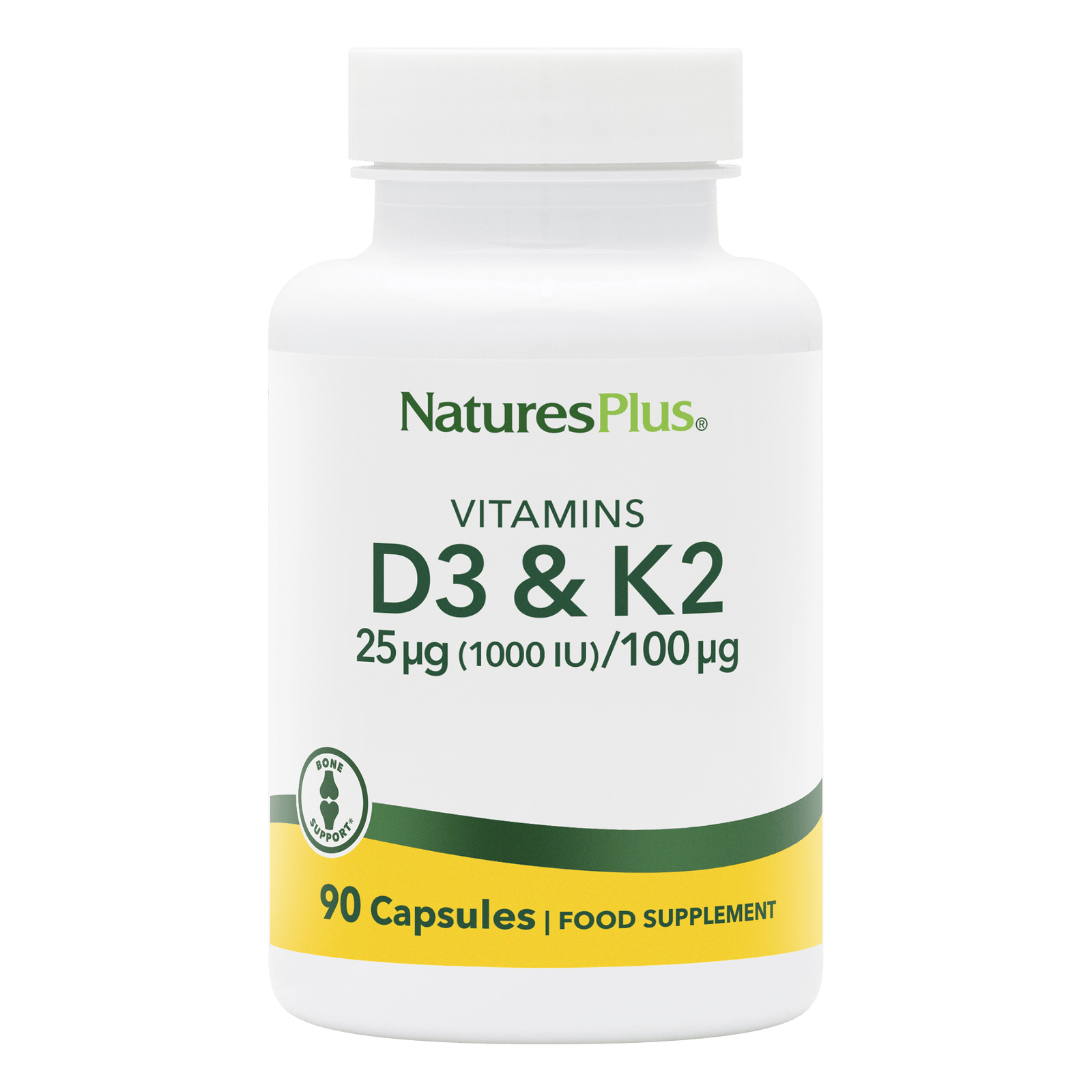 Vitamin D3 1000 IU/Vitamin K2 100 mcg Capsules