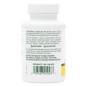 Second side product image of Vitamin D3 1000 IU/Vitamin K2 100 mcg Capsules containing Vitamin D3 1000 IU/Vitamin K2 100 mcg Capsules