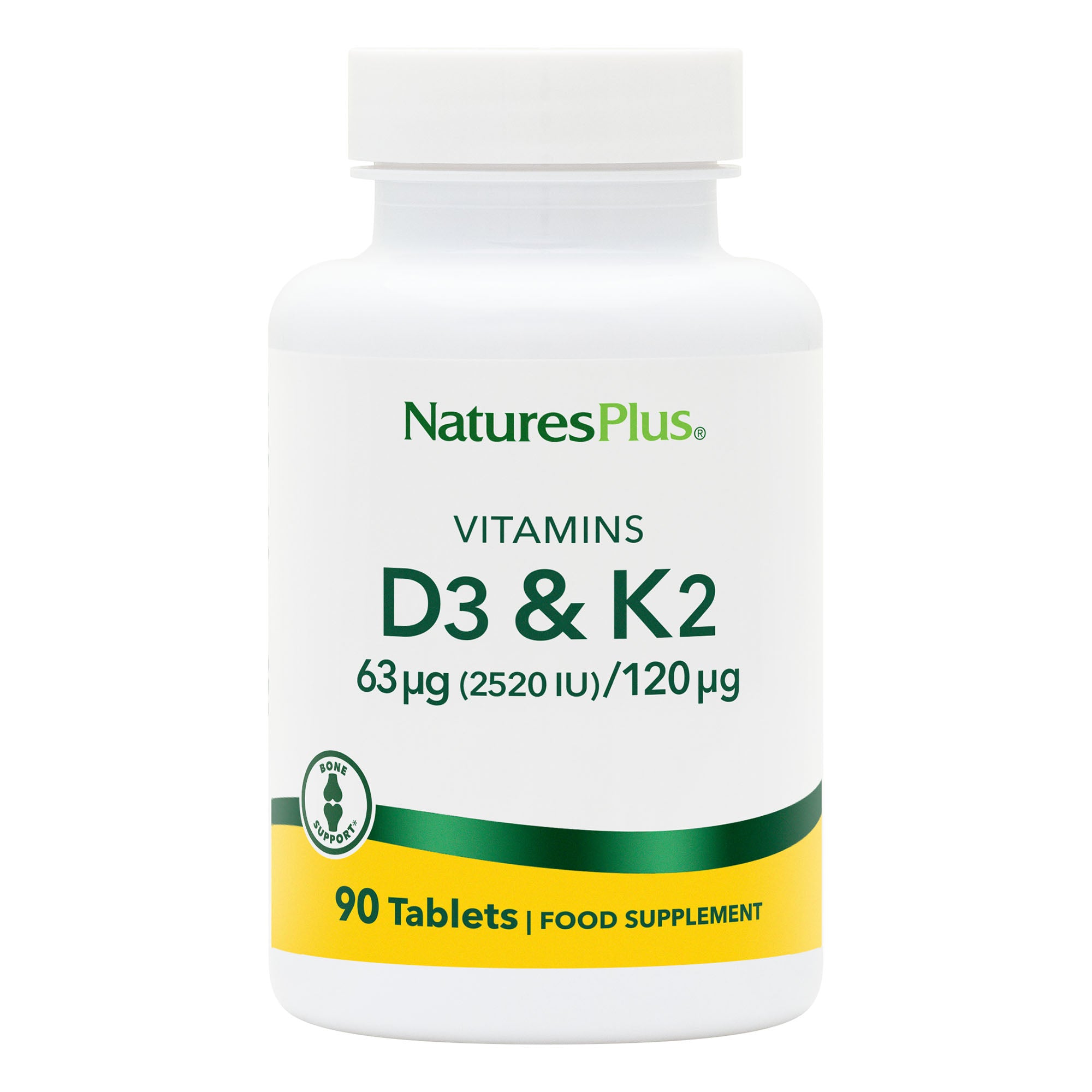 Vitamin D3 2500IU with K2 120mcg Tablets