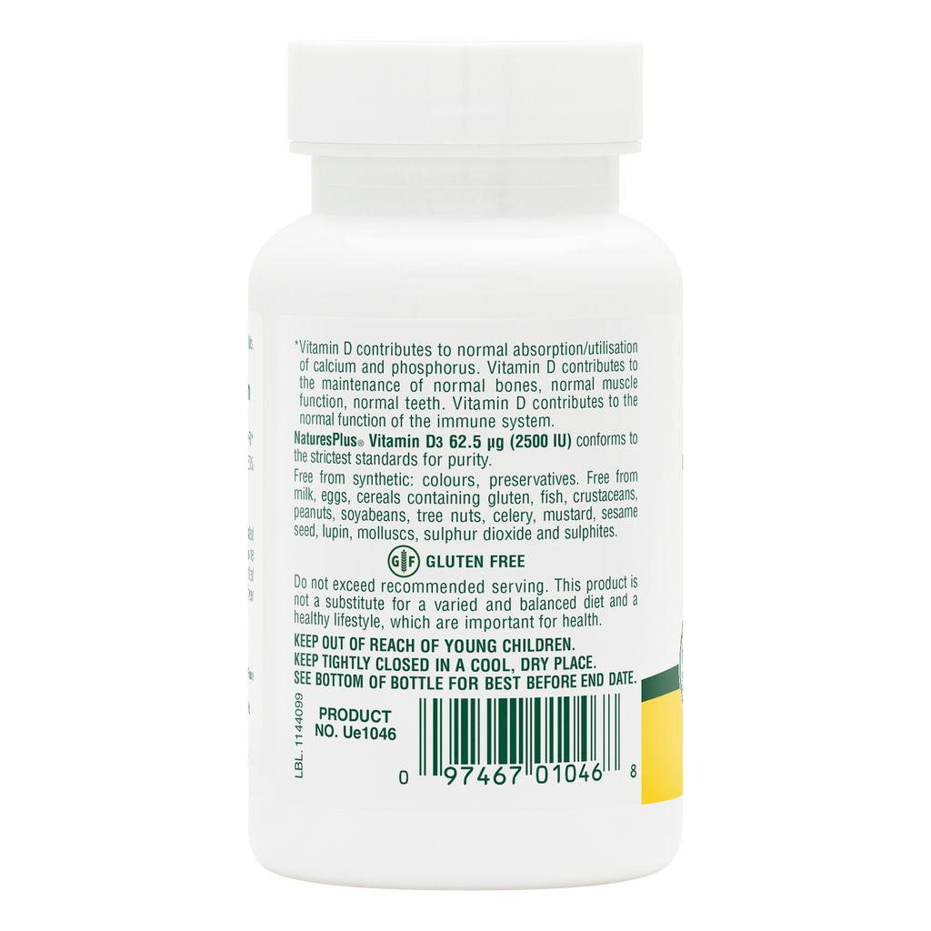 Vitamin D3 2500 IU Softgels