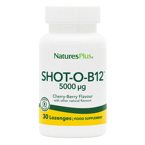 Frontal product image of Shot-O-B12 Lozenges containing Shot-O-B12 Lozenges