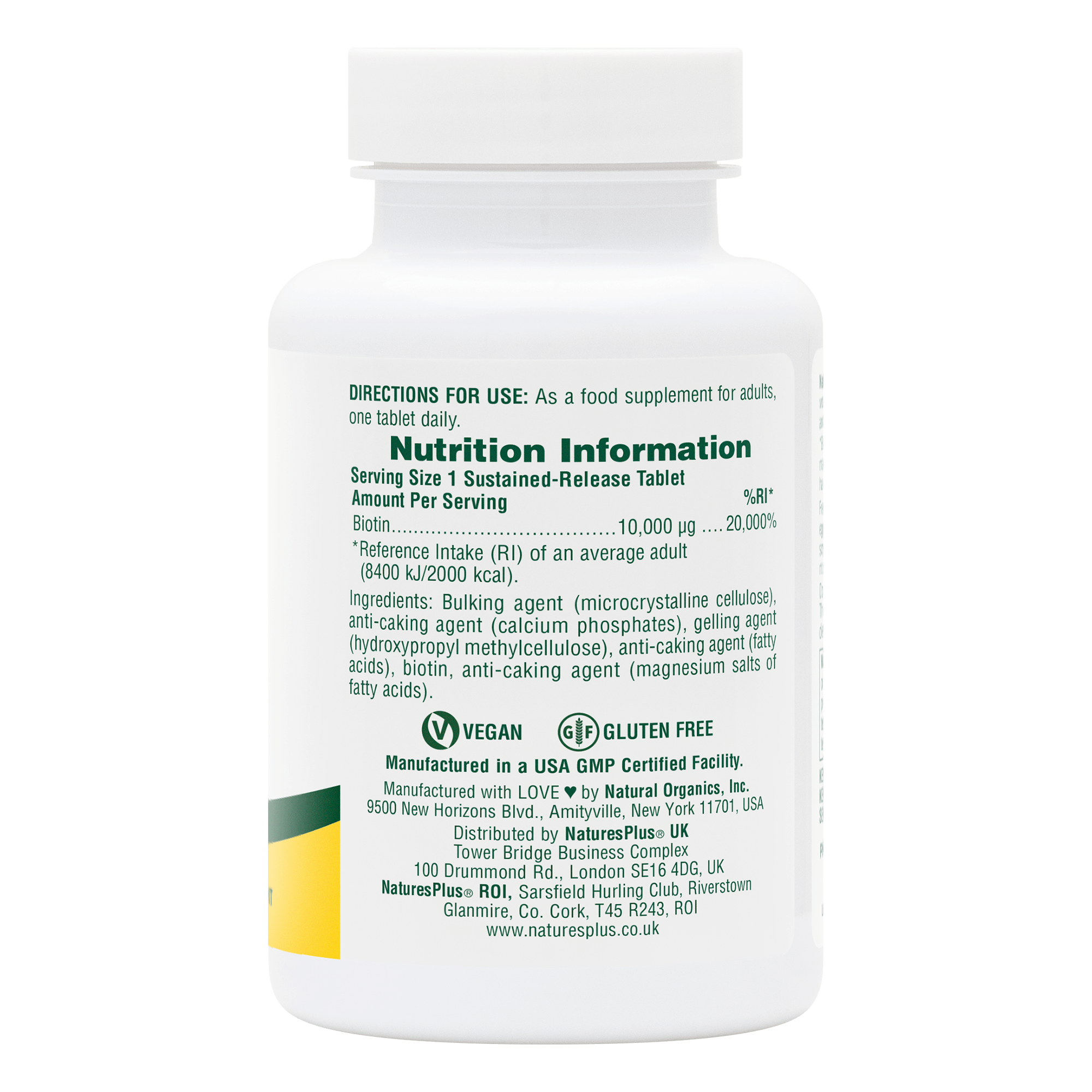 Biotin 10,000 MCG Tablets