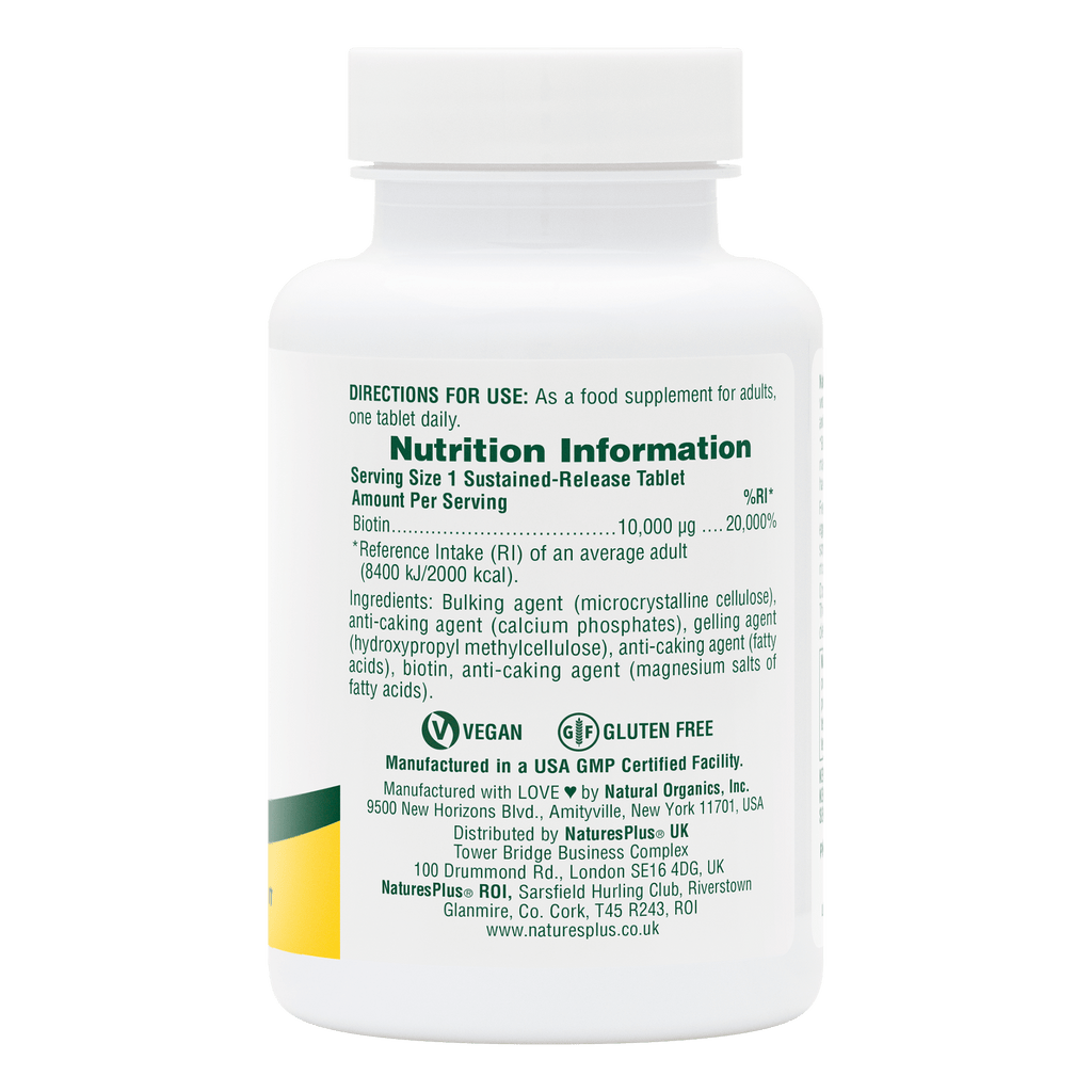 Biotin 10,000 MCG Tablets