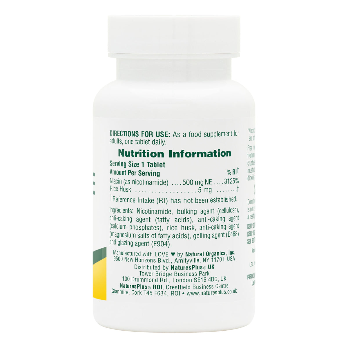 product image of Nicotinamide 500 mg Tablets containing Nicotinamide 500 mg Tablets