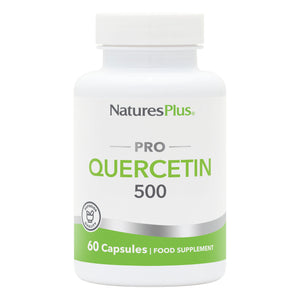 Frontal product image of NaturesPlus PRO Quercetin 500 MG containing NaturesPlus PRO Quercetin 500 MG