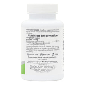 First side product image of NaturesPlus PRO Quercetin 500 MG containing NaturesPlus PRO Quercetin 500 MG