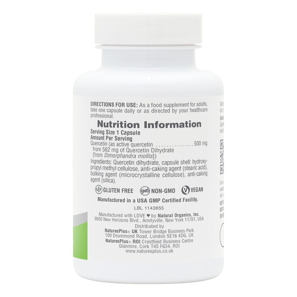 product image of NaturesPlus PRO Quercetin 500 MG containing NaturesPlus PRO Quercetin 500 MG