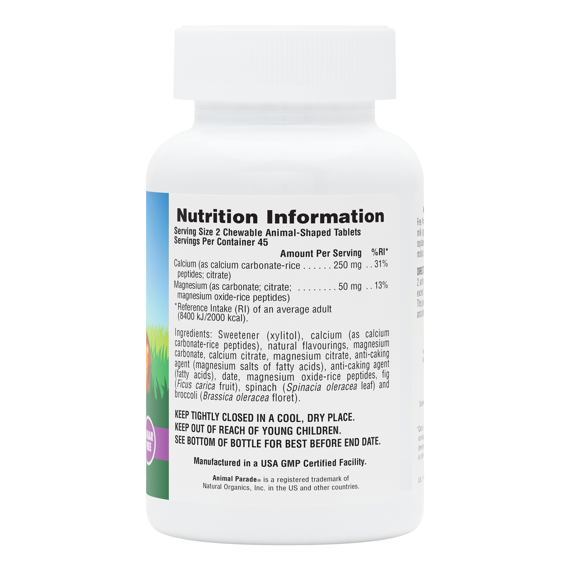 Animal Parade® Sugar-Free Calcium Children's Chewables