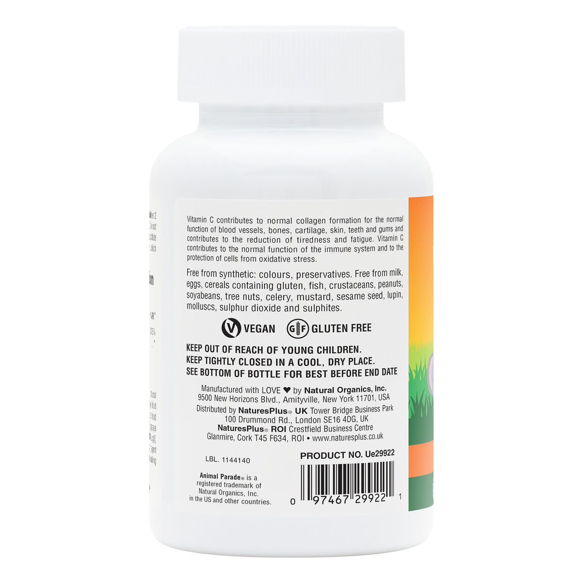 product image of Animal Parade® Sugar-Free Vitamin C Children's Chewables containing Animal Parade® Sugar-Free Vitamin C Children's Chewables