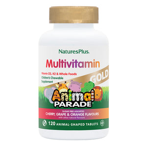 Frontal product image of Animal Parade® GOLD Multivitamin Childrens Chewables - Assorted containing 120 Count