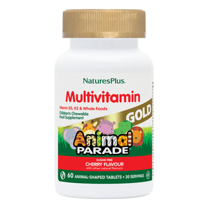 Frontal product image of Animal Parade® GOLD Multivitamin Children's Chewables - Cherry containing 60 Count