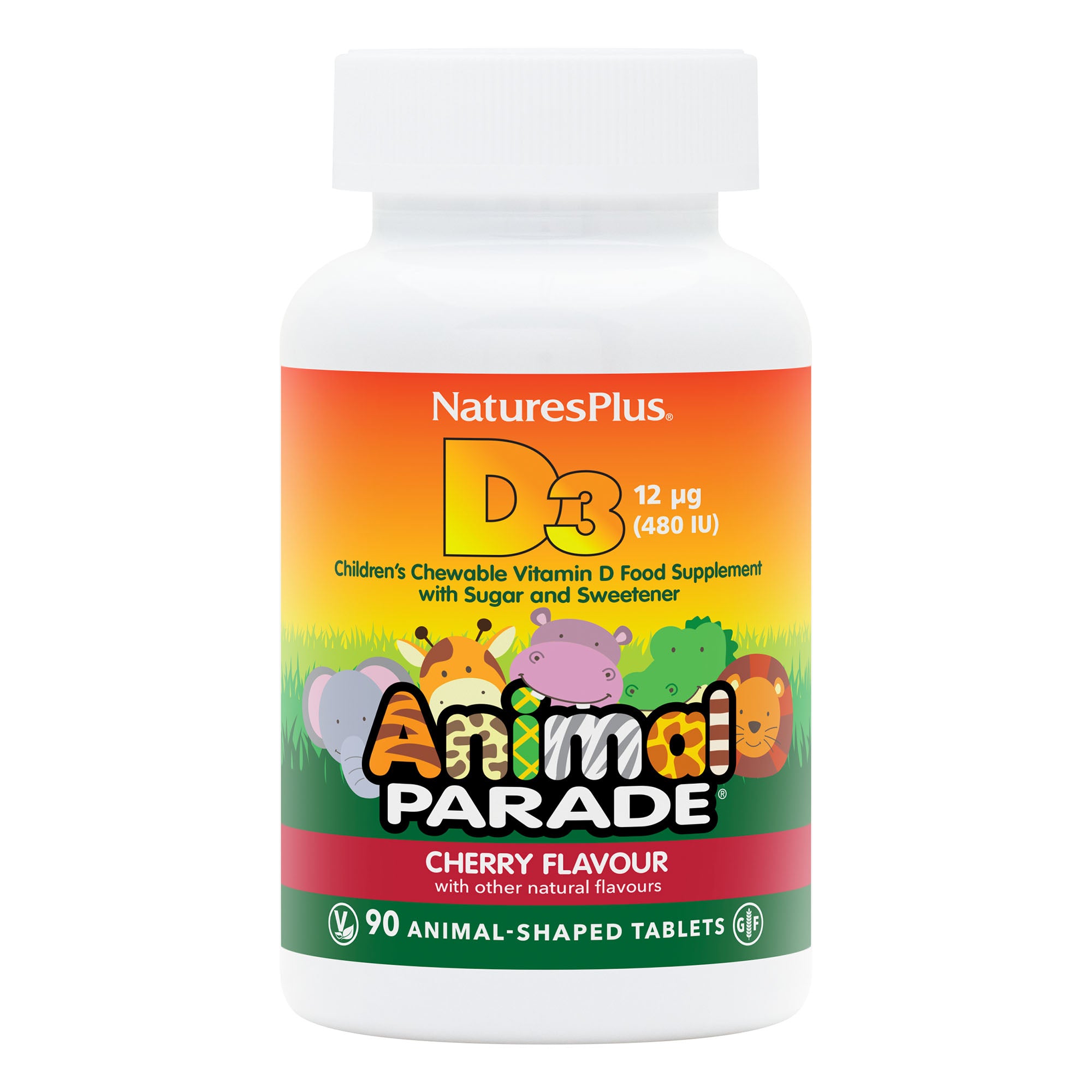 Animal Parade® Vitamin D3 480 IU Children's Chewables