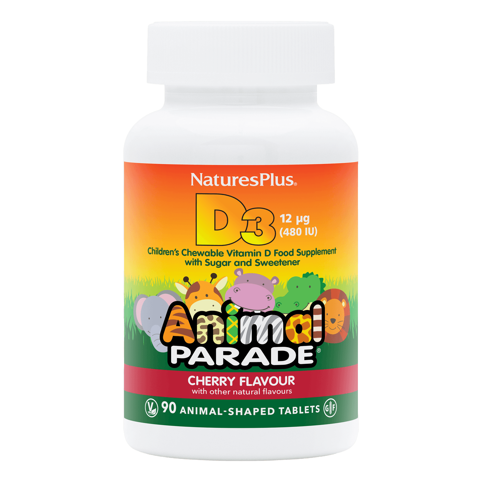 Animal Parade® Vitamin D3 480 IU Children's Chewables