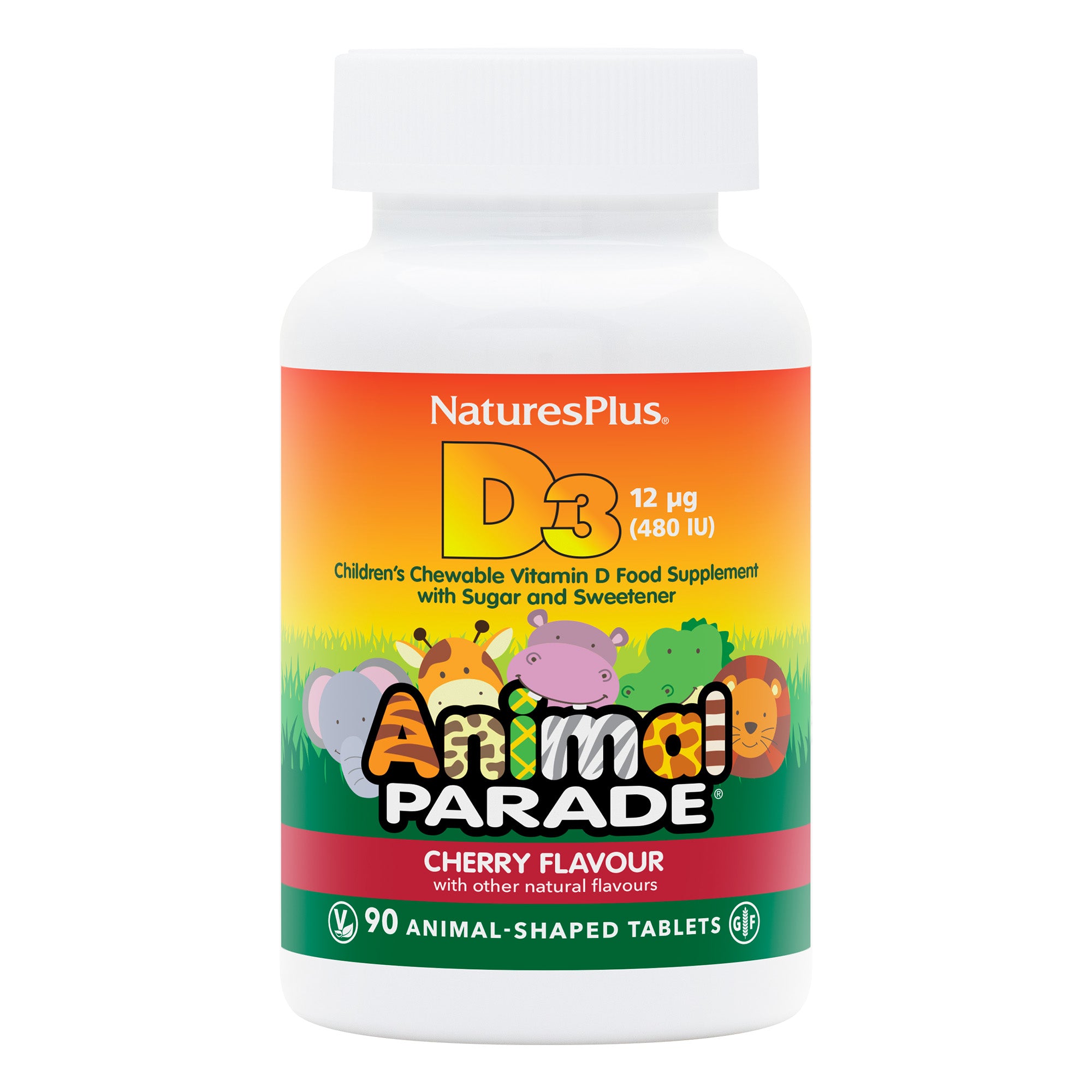 Animal Parade® Vitamin D3 480 IU Children's Chewables