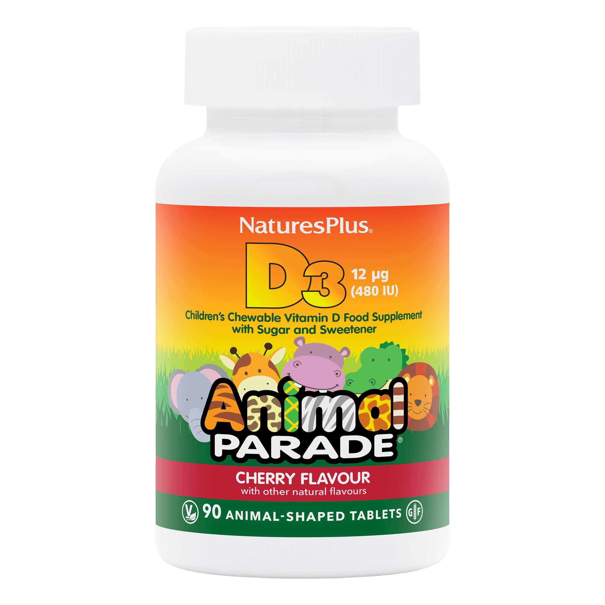 Animal Parade® Vitamin D3 480 IU Children's Chewables