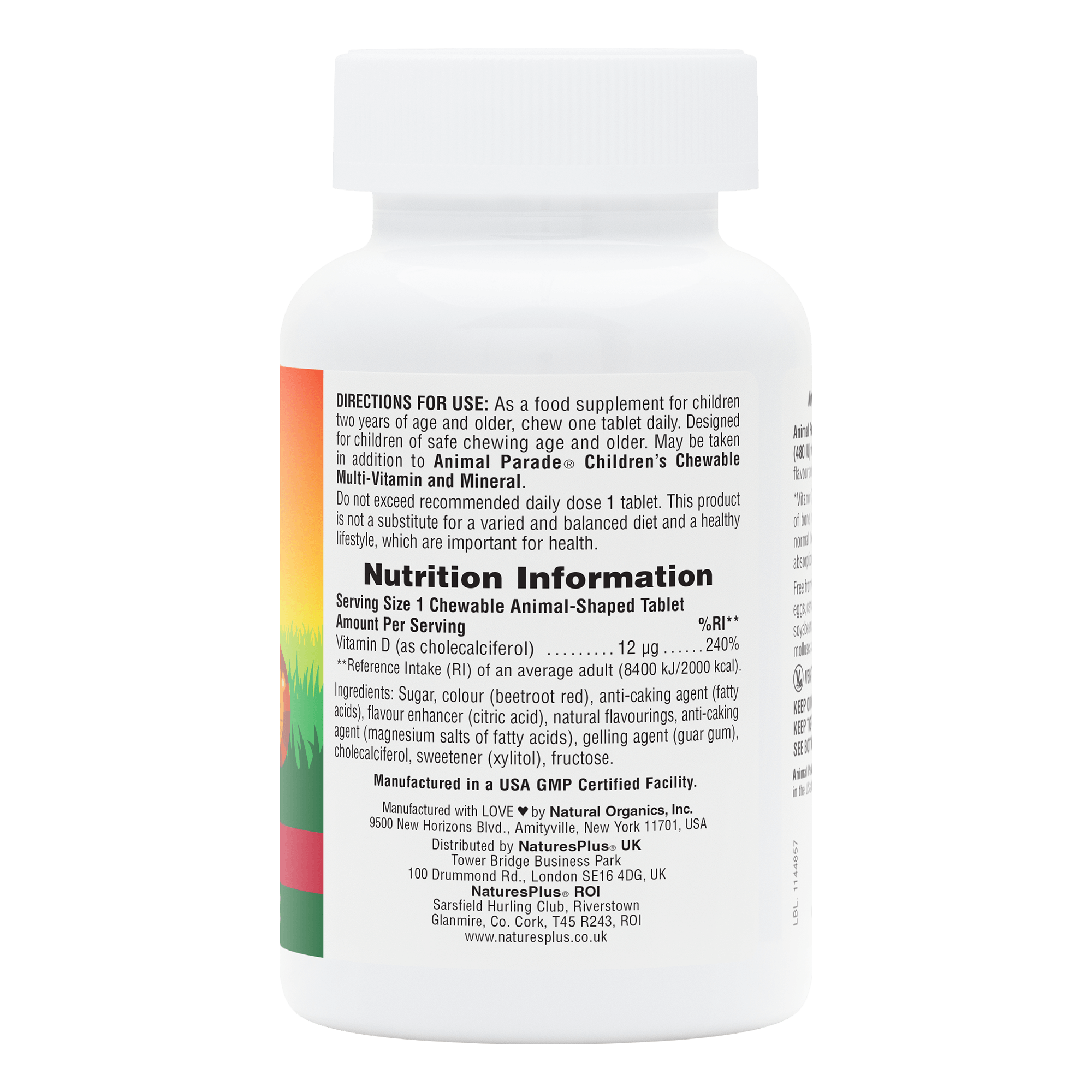 Animal Parade® Vitamin D3 480 IU Children's Chewables