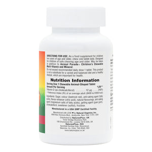 First side product image of Animal Parade® Vitamin D3 480 IU Children's Chewables containing Animal Parade® Vitamin D3 480 IU Children's Chewables