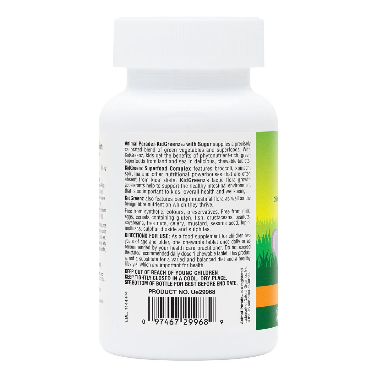 product image of Animal Parade® KidGreenz® Children's Chewables containing Animal Parade® KidGreenz® Children's Chewables