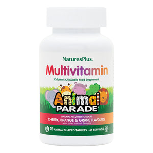 Frontal product image of Animal Parade® Multivitamin Children's Chewables - Assorted containing 90 Count