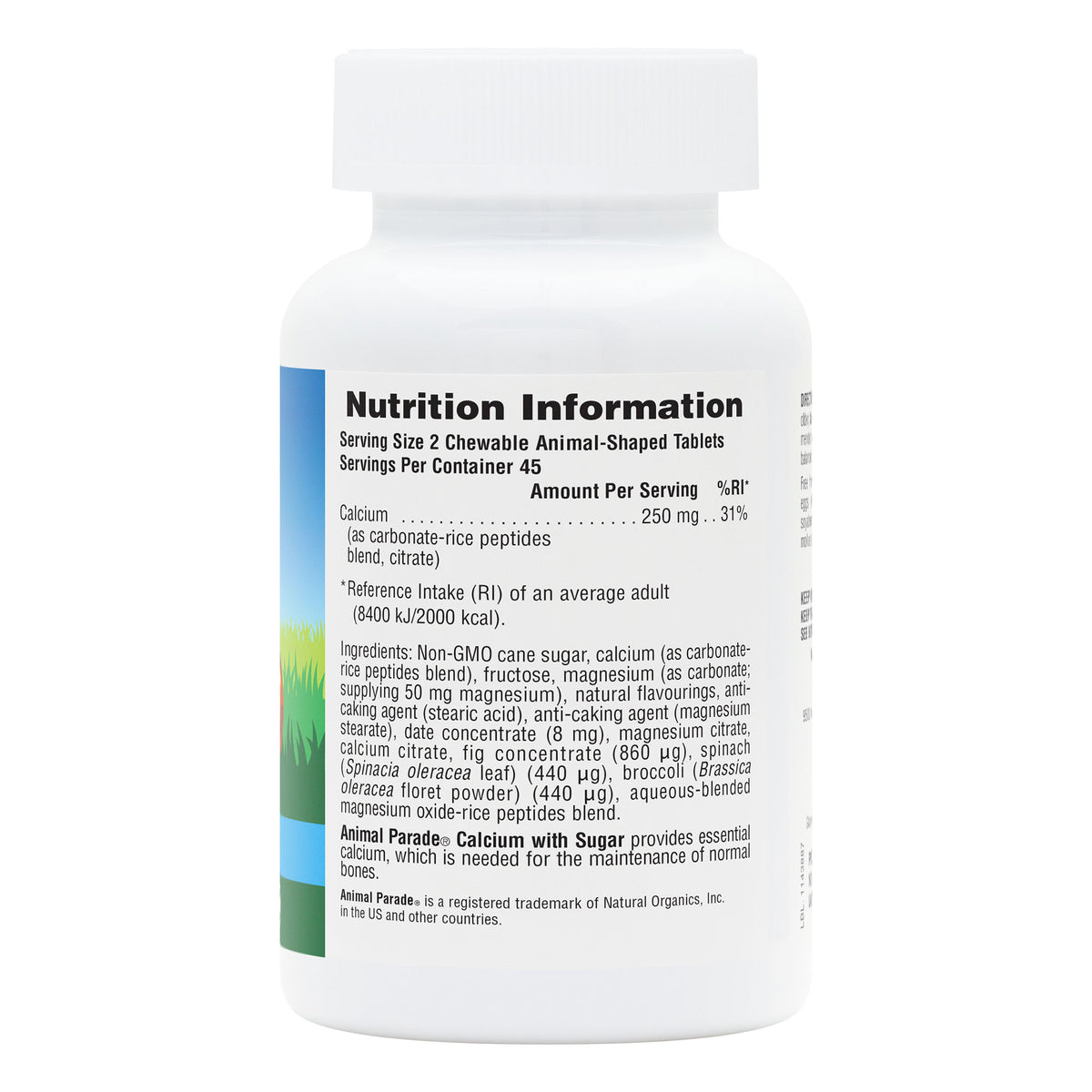product image of Animal Parade® Calcium Children's Chewables containing Animal Parade® Calcium Children's Chewables
