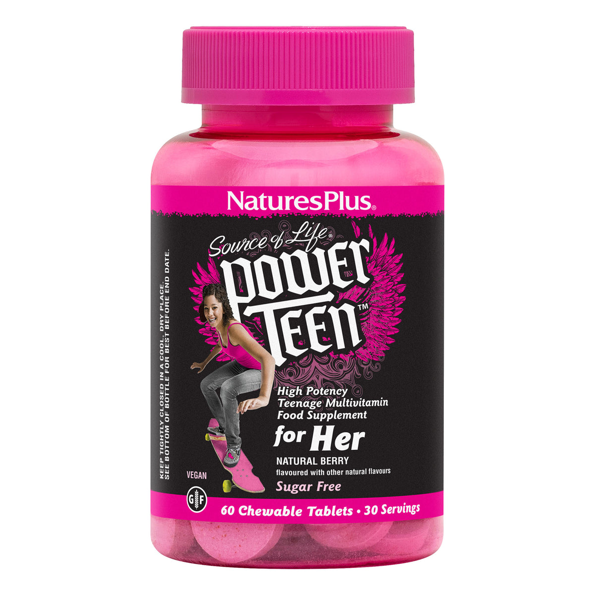 product image of Source of Life® POWER TEEN® For Her Chewables containing 60 Count