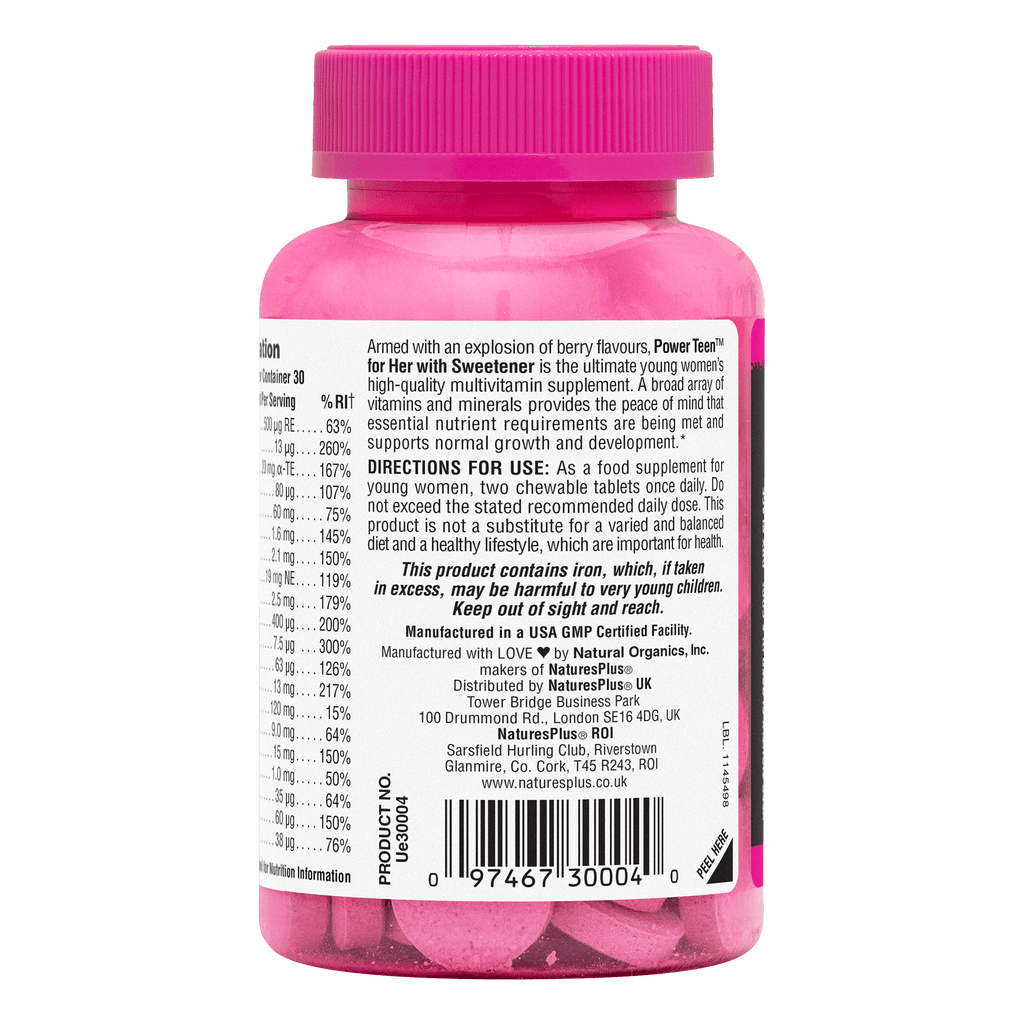 Source of Life® POWER TEEN® For Her Chewables