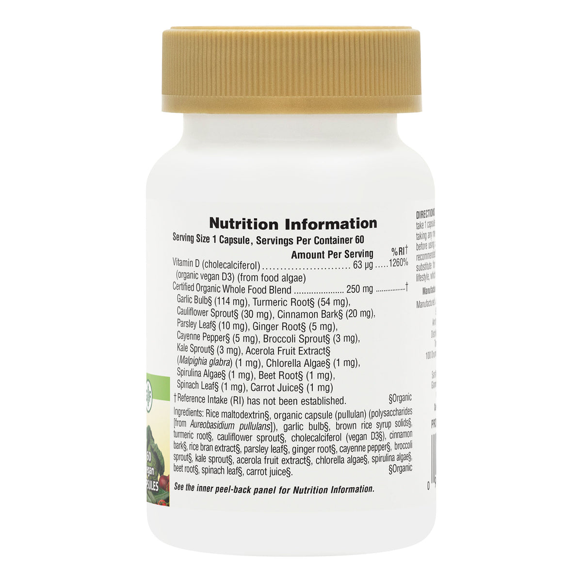 product image of Source of Life Garden Vitamin D3 2500IU Capsules containing Source of Life Garden Vitamin D3 2500IU Capsules