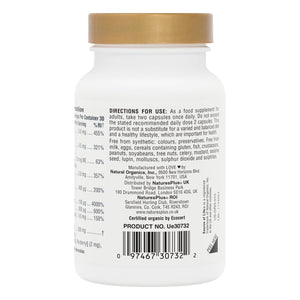 Second side product image of Source of Life® Garden B Complex Capsules containing Source of Life® Garden B Complex Capsules