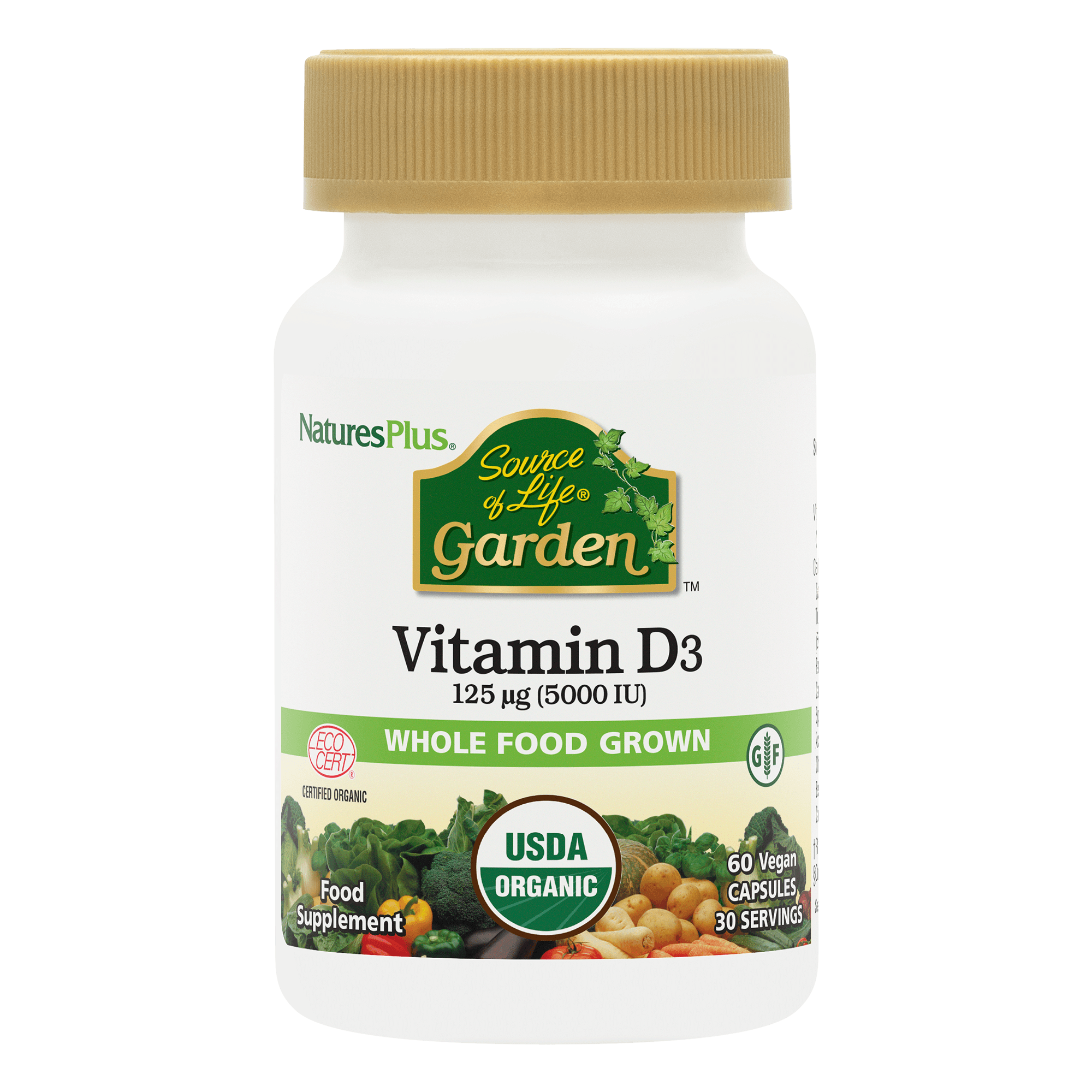 Source of Life Garden Vitamin D3 5000IU Capsules
