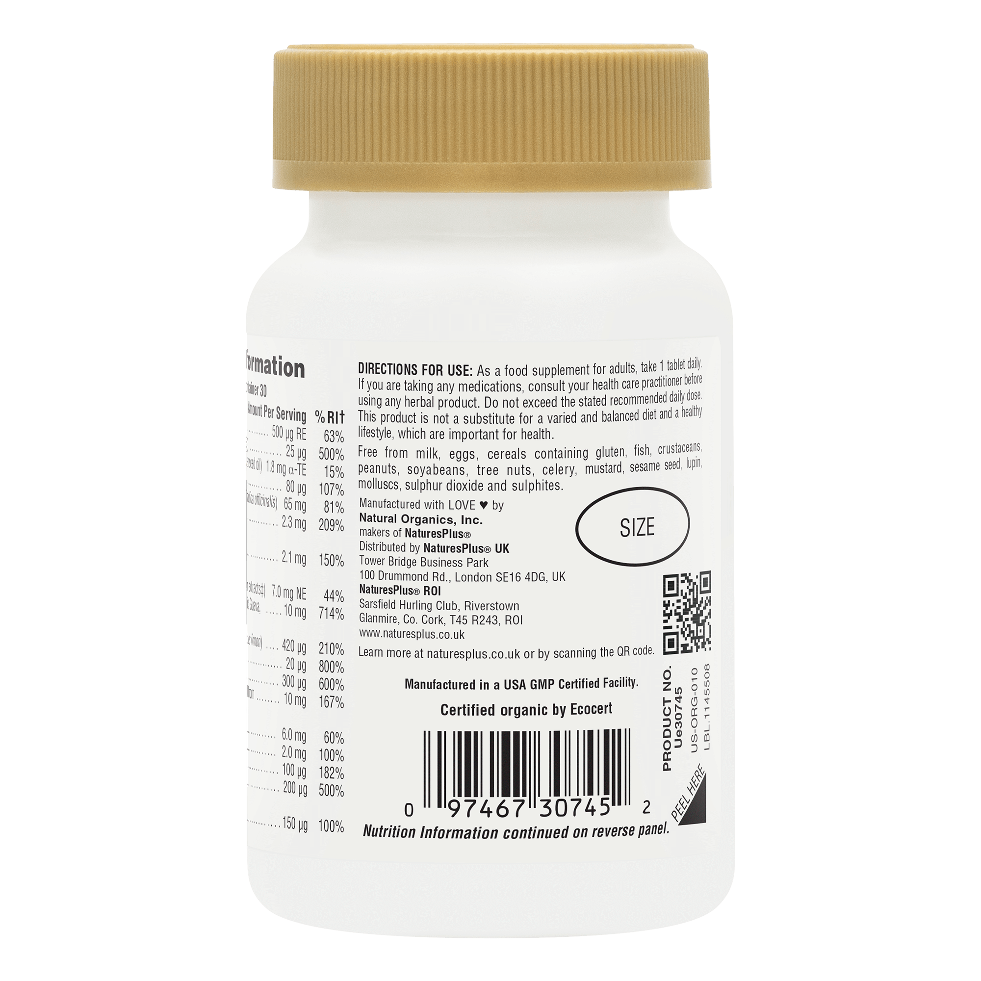 Source of Life® Garden Men's Once Daily Multivitamin Tablets