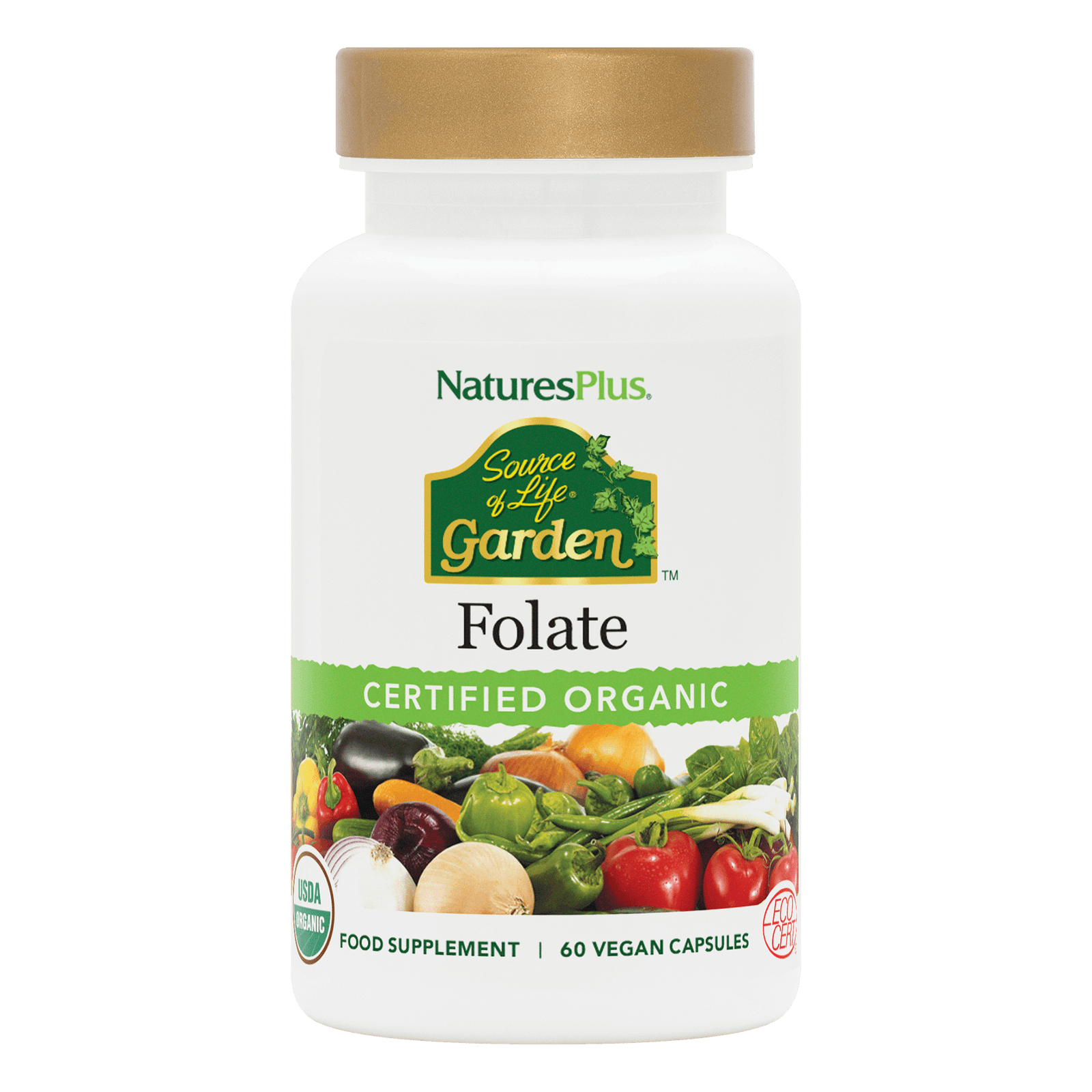 Source of Life® Garden Folate Capsules