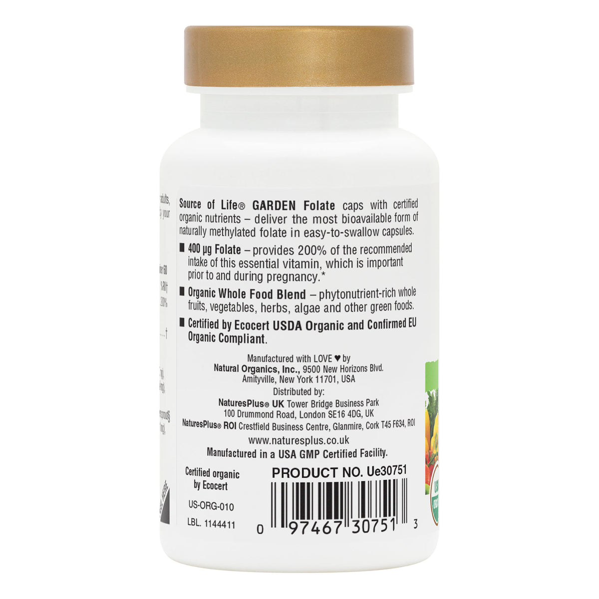 product image of Source of Life® Garden Folate Capsules containing Source of Life® Garden Folate Capsules