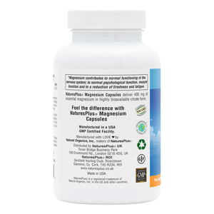 Second side product image of Magnesium Capsules containing Magnesium Capsules
