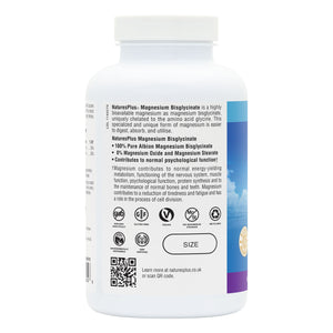 Second side product image of Magnesium Glycinate Capsules containing 180 Count