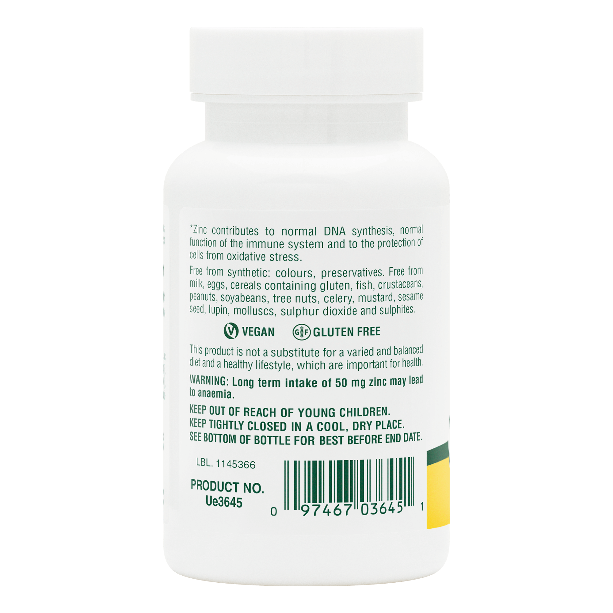 Zinc 50 mg Tablets