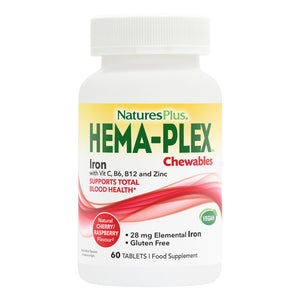 Frontal product image of HEMA-PLEX® Iron Chewables containing HEMA-PLEX® Iron Chewables