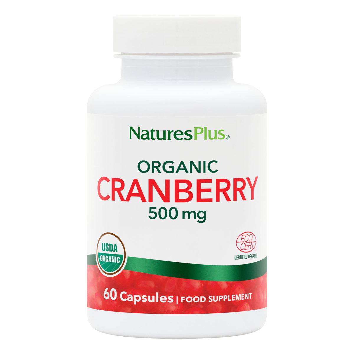 product image of Organic Cranberry 500 mg Capsules containing Organic Cranberry 500 mg Capsules