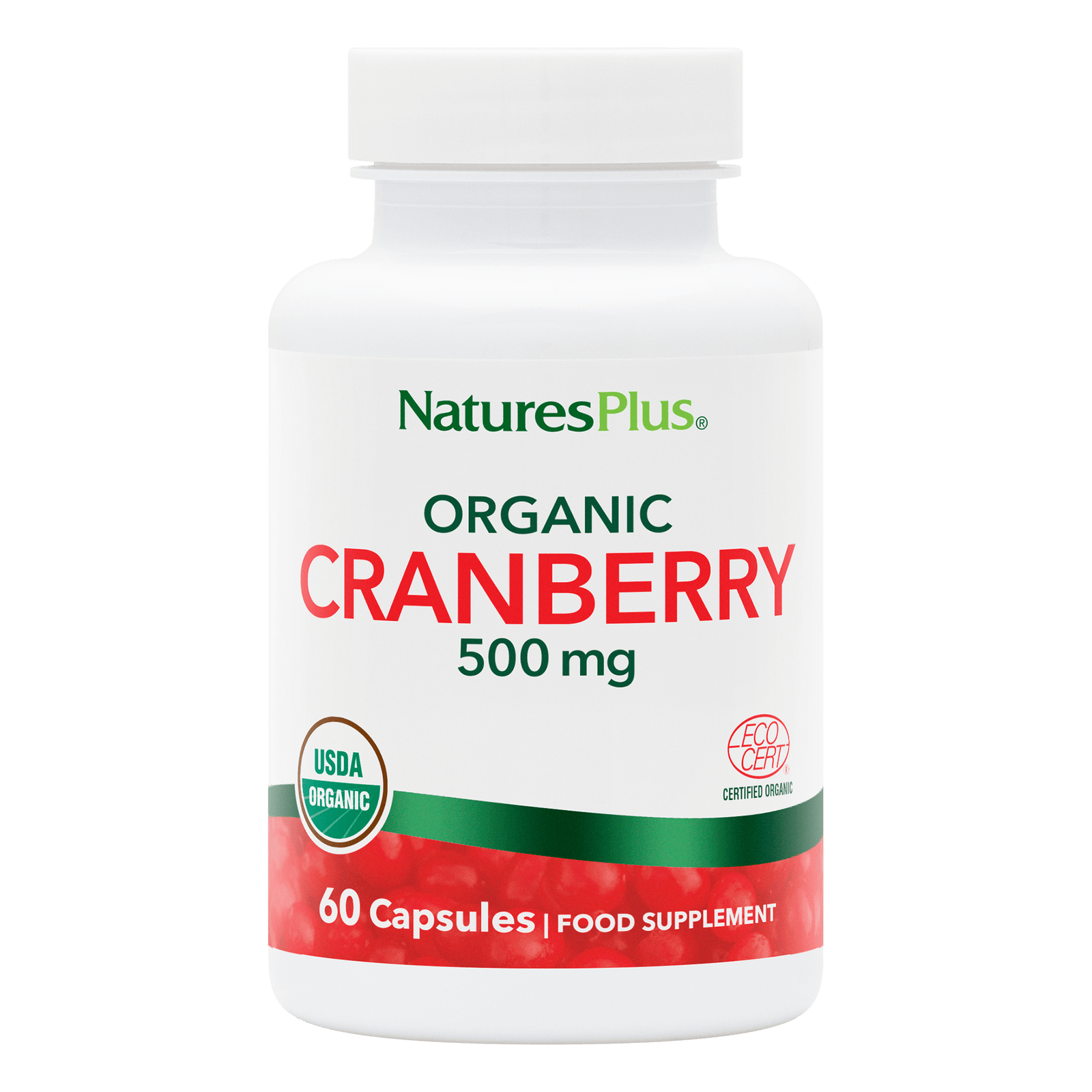 Organic Cranberry 500 mg Capsules