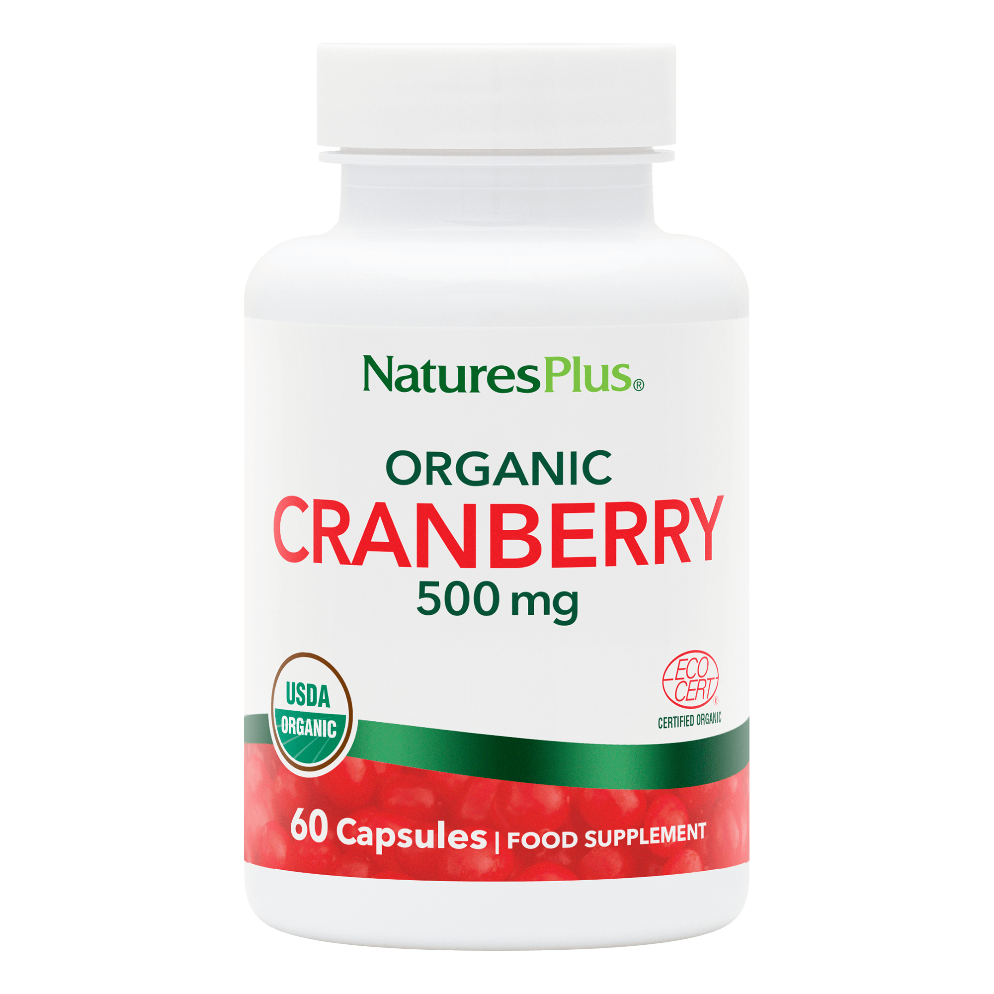 Organic Cranberry 500 mg Capsules