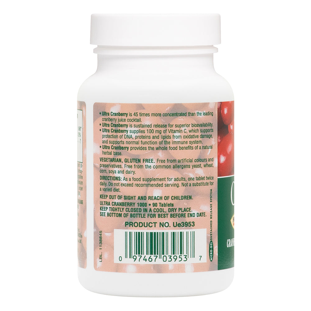 product image of Ultra Cranberry 1000® Sustained Release Tablets containing 90 Count