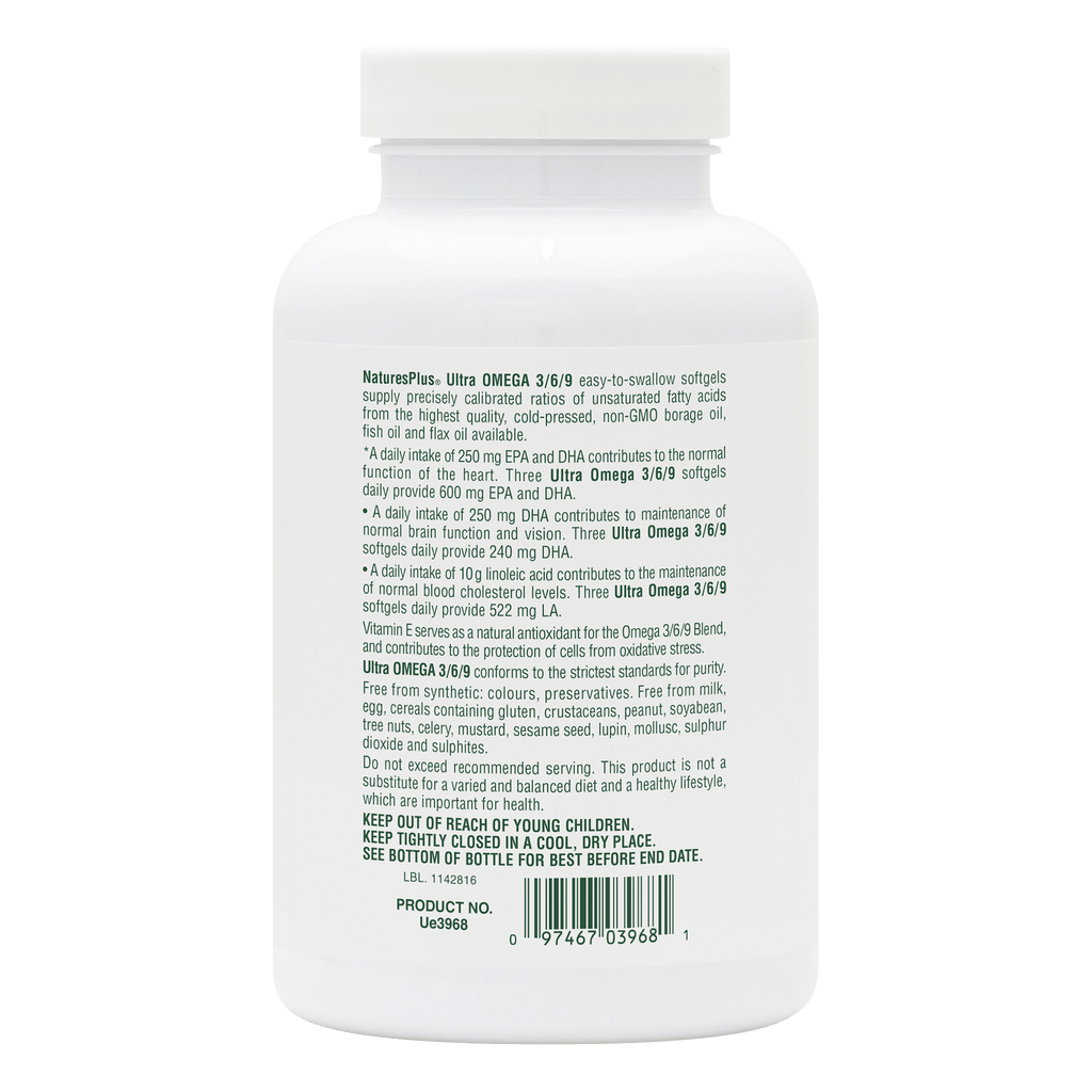 Ultra Omega 3/6/9 Softgels
