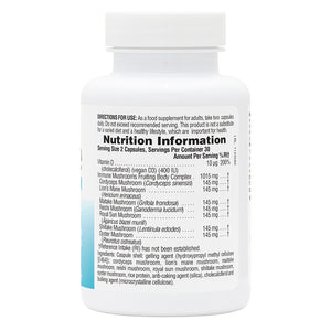 First side product image of Immune Mushroom Capsules containing Immune Mushroom Capsules